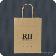 Роскошная сумка для крафт-бумаги с логотипом